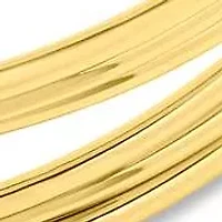 Jaclyn Smith Split Gold Cuff Bracelet