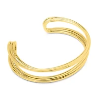 Jaclyn Smith Split Gold Cuff Bracelet