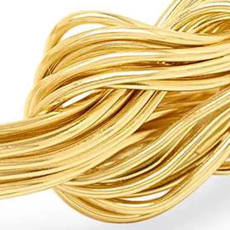 Jaclyn Smith Knotted Gold Cuff Bracelet