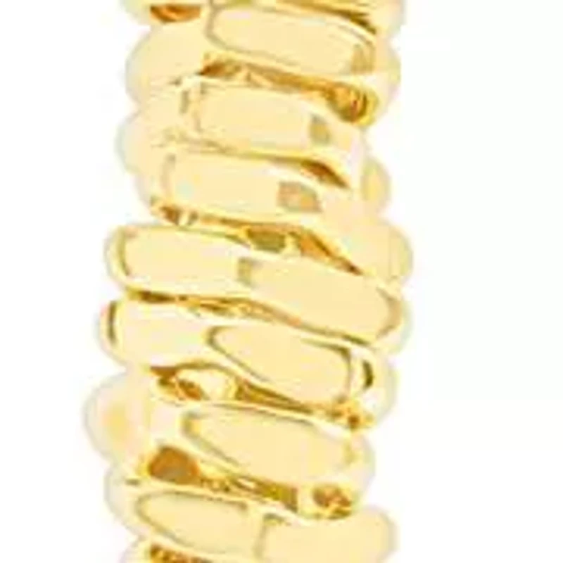 Jaclyn Smith Decorated Hoop Earrings In Gold