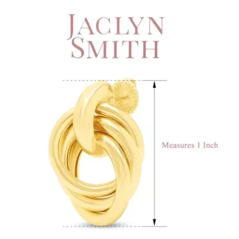 Jaclyn Smith Timeless Drop Earrings In Gold