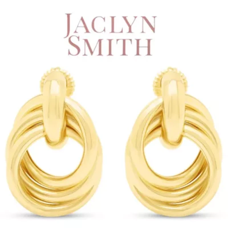 Jaclyn Smith Timeless Drop Earrings In Gold