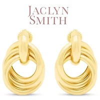 Jaclyn Smith Timeless Drop Earrings In Gold