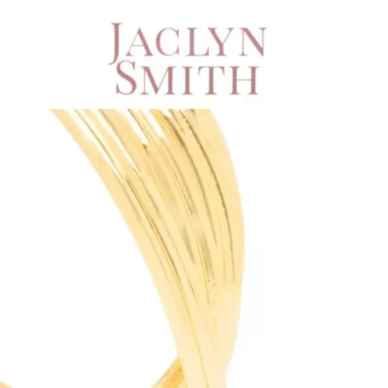 Jaclyn Smith Curved Hoop Earrings In Gold