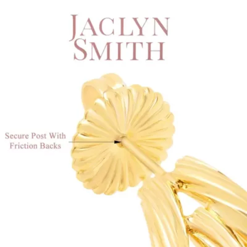 Jaclyn Smith Split Hoop Earrings In Gold