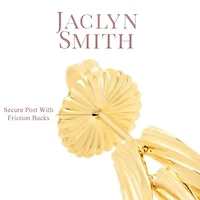 Jaclyn Smith Split Hoop Earrings In Gold