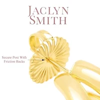 Jaclyn Smith Tri Hoop Earrings In Gold