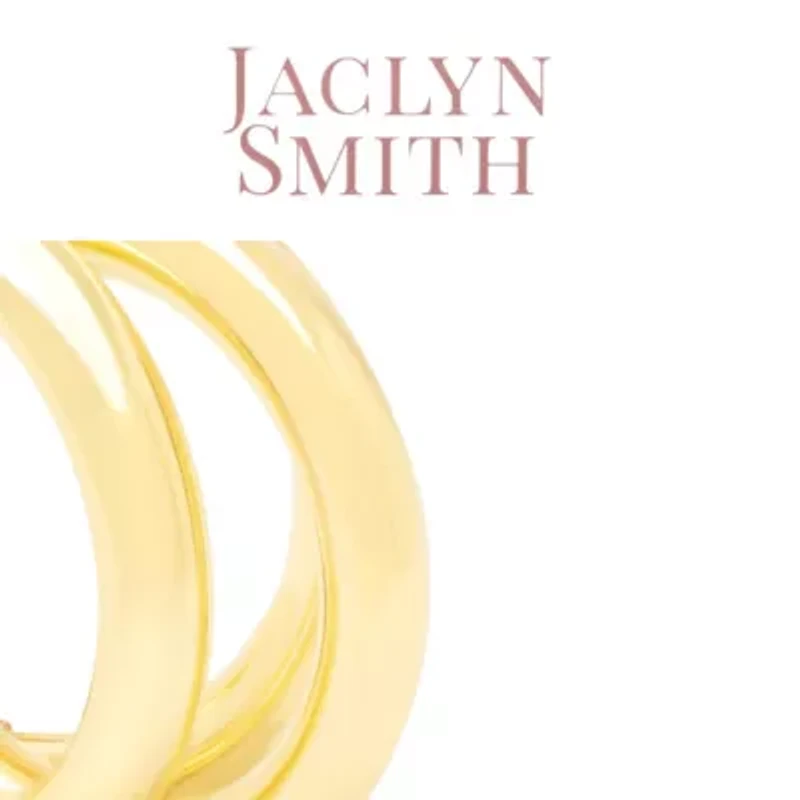 Jaclyn Smith Tri Hoop Earrings In Gold