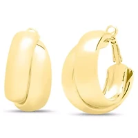 Jaclyn Smith Intertwined Hoop Earrings In Gold