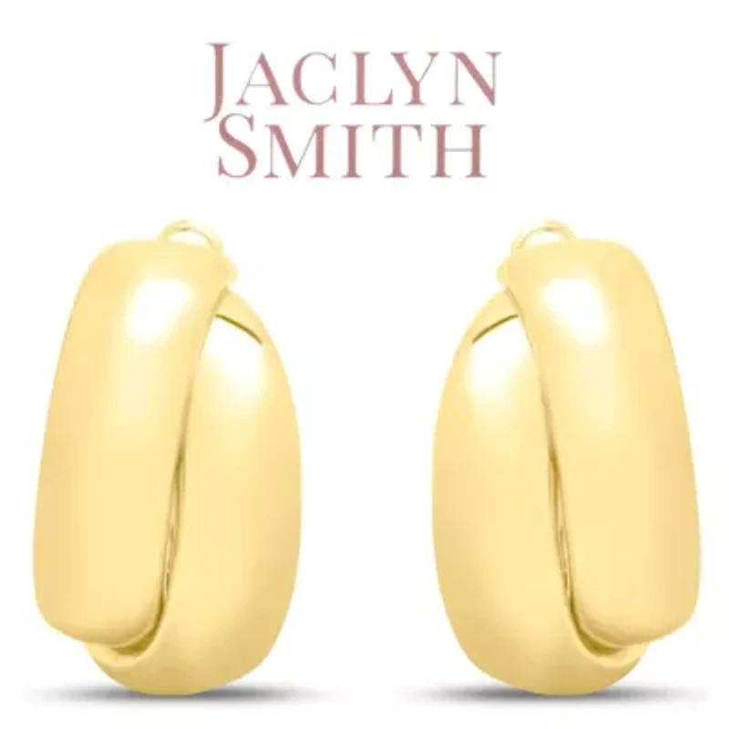 Jaclyn Smith Intertwined Hoop Earrings In Gold