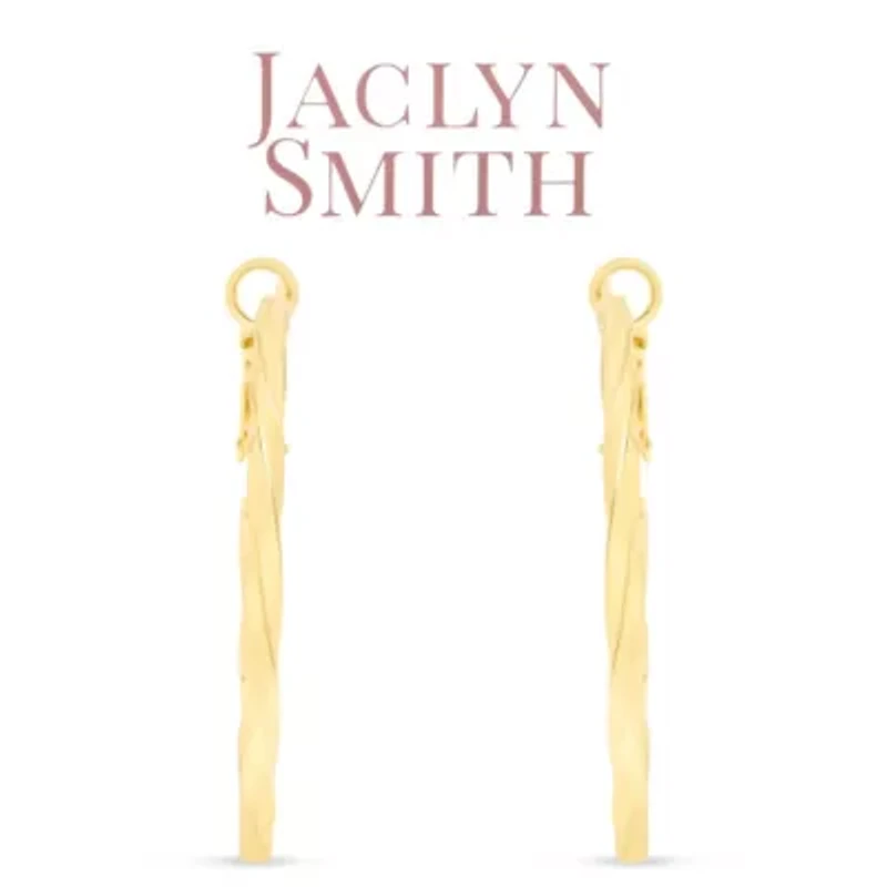 Jaclyn Smith Classic Hoop Earrings In Gold