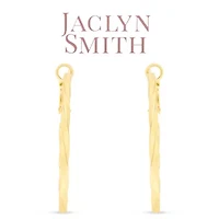 Jaclyn Smith Classic Hoop Earrings In Gold