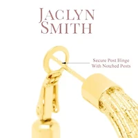 Jaclyn Smith Luminescent Hoop Earrings In Gold