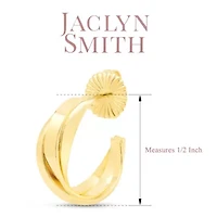 Jaclyn Smith Thick Hoop Earrings In Gold