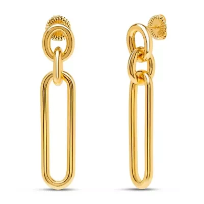 Martha Stewart Elegant Gold Dangle Earrings