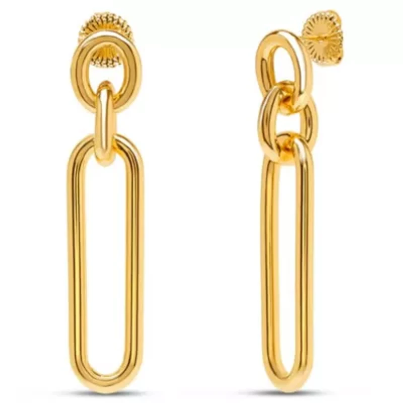 Martha Stewart Elegant Gold Dangle Earrings