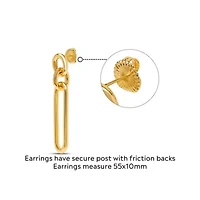 Martha Stewart Elegant Gold Dangle Earrings