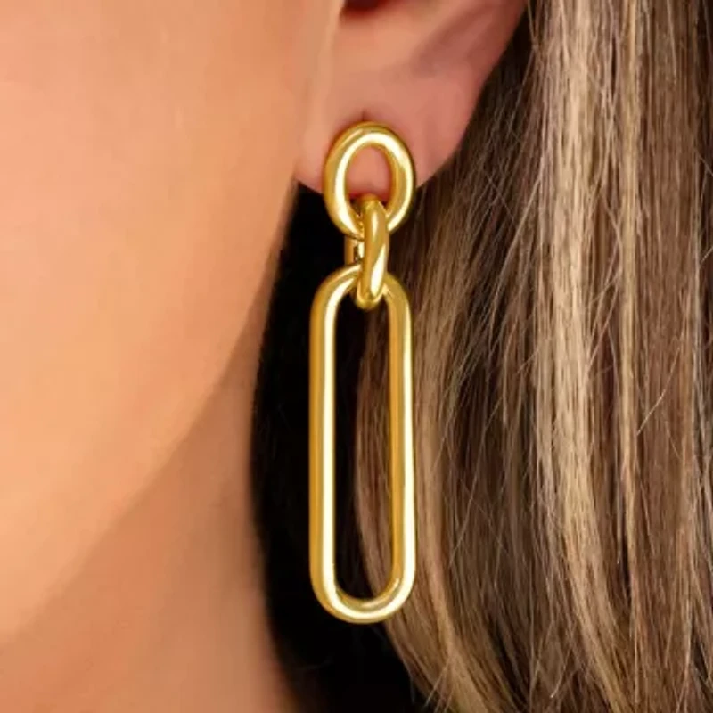 Martha Stewart Elegant Gold Dangle Earrings