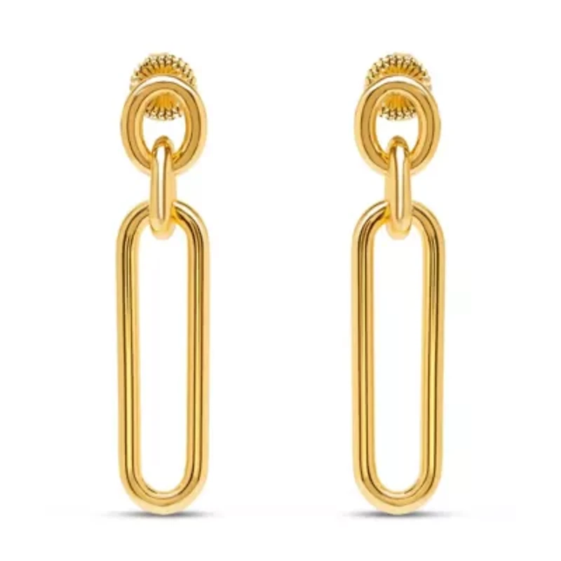 Martha Stewart Elegant Gold Dangle Earrings