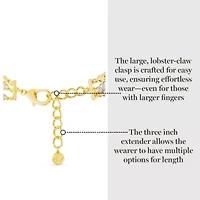 Three Strand Pearl Necklace In Gold