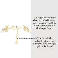 Five Strand Pearl and Chain Twisted Necklace In Gold