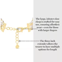 Five Twisted Strand Pearl and Chain Necklace In Gold