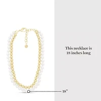 Pearl and Gold Ball Necklace In Gold