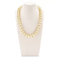 Elegant Gold and Pearl Necklace, 18 Inches For Women