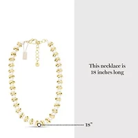 Elegant Gold and Pearl Necklace, 18 Inches For Women