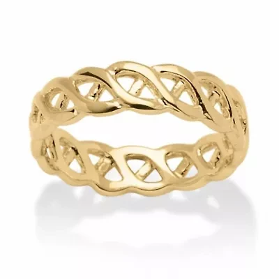 Braided Link Ring Gold-Plated