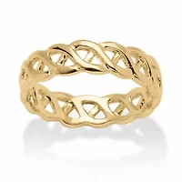 Braided Link Ring Gold-Plated