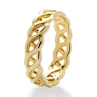 Braided Link Ring Gold-Plated