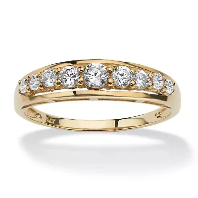 .93 TCW Round Cubic Zirconia Ring 10k Gold