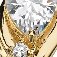 Birthstone and Crystal 18k Gold-Plated Ring