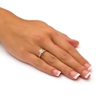 2.14 TCW Round Cubic Zirconia Ring 10k Gold