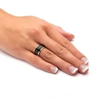 Wedding Band Black and Gold Ion-Plated Stainless Steel