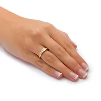 .81 TCW Channel-Set CZ Ring 18k Yellow Gold-plated Sterling Silver