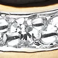 Men's .31 TCW Enamel and Cubic Zirconia Gold-Plated Masonic Nugget Ring