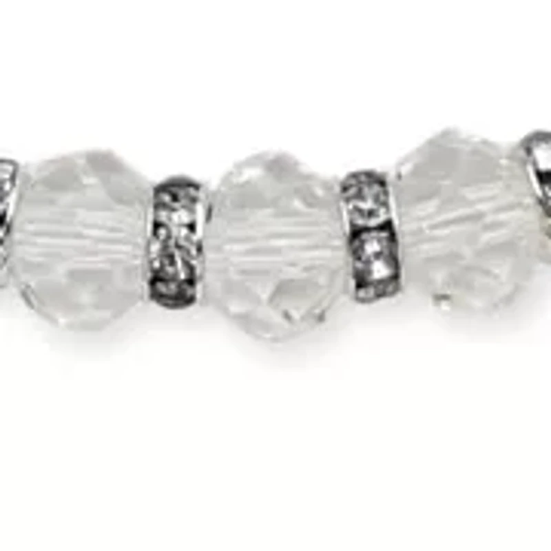 Birthstone Silvertone Necklace & Earrings Set