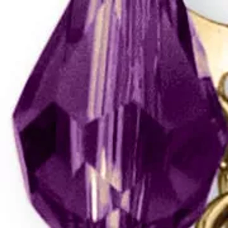 Birthstone Chandelier Earrings Goldtone