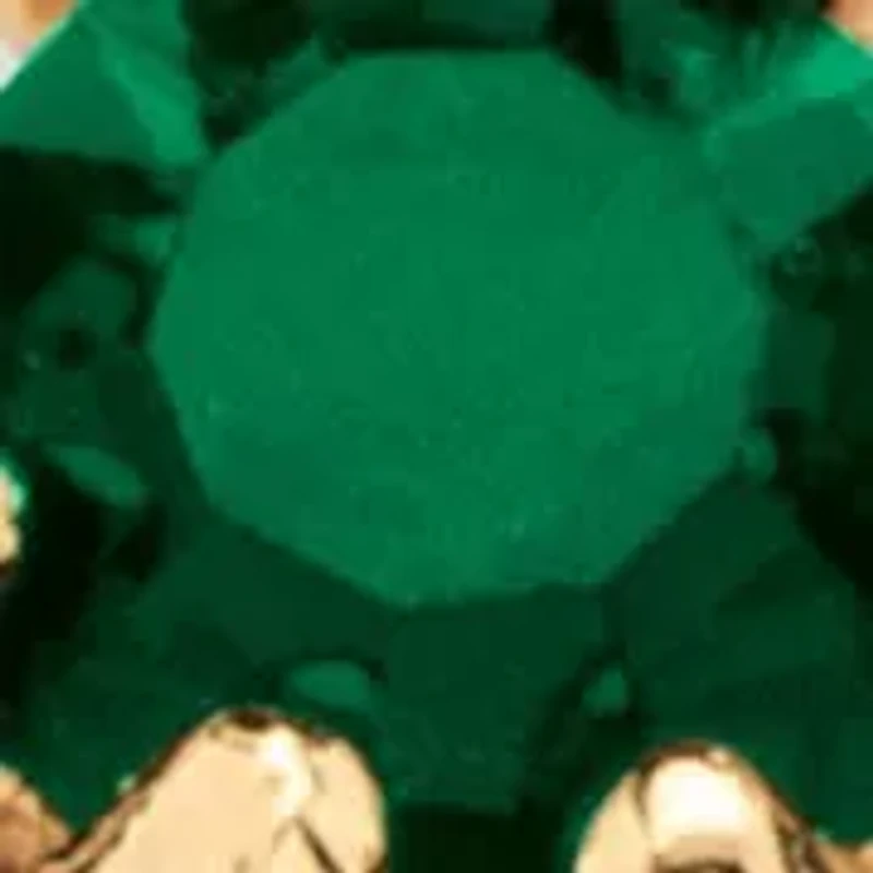 Birthstone Goldtone Cross Pendant Necklace