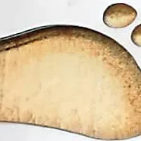 "Footprints in the Sand" Two-Tone Ring in Stainless Steel