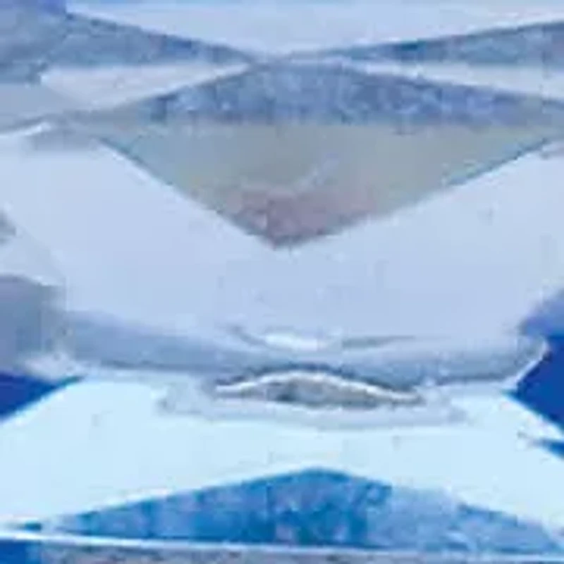 8.74 Cttw. CZ and Simulated Blue Sapphire Platinum-Plated Eternity Ring Set