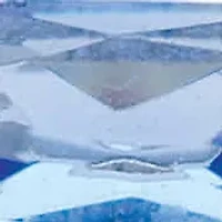 8.74 Cttw. CZ and Simulated Blue Sapphire Platinum-Plated Eternity Ring Set