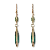 Crystal Goldtone Drop Earrings