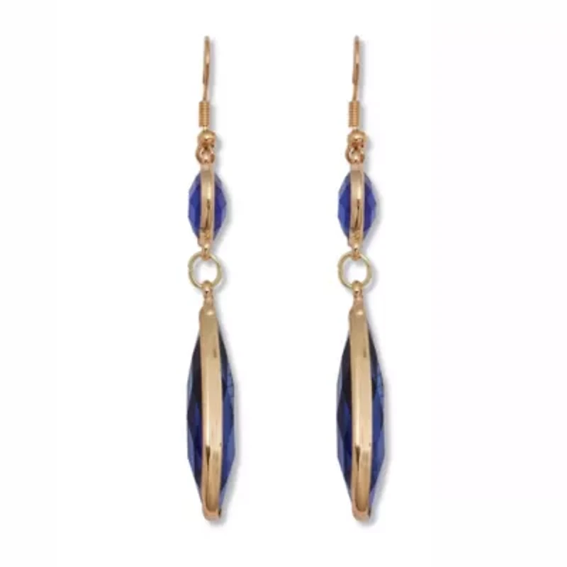 Crystal Goldtone Drop Earrings