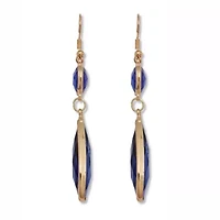 Crystal Goldtone Drop Earrings