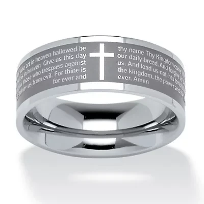 Lord's Prayer Ring Stainless Steel