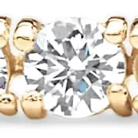 10.75 TCW Round Cubic Zirconia Platinum-Plated Tennis Bracelet 7.5"