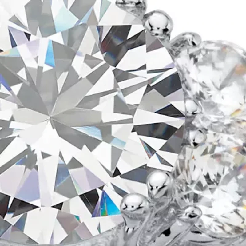 4.18 Cttw 2-Piece Platinum-plated Silver Cubic Zirconia Wedding Ring Set